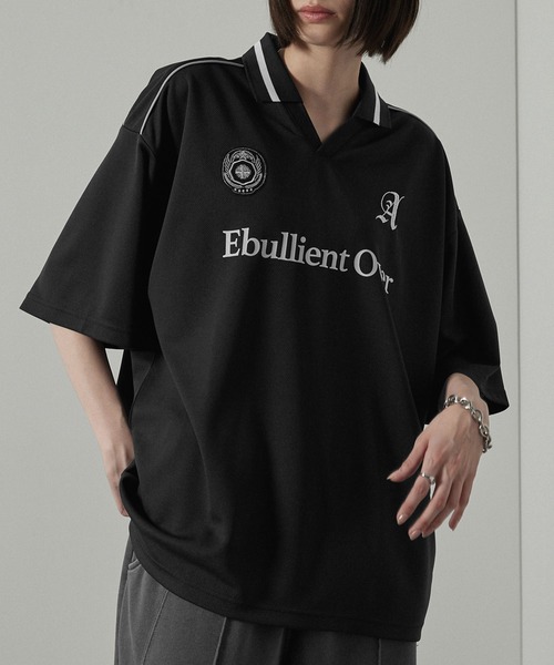 「Alfred Alex」 7分袖Tシャツ L ライトグレー メンズ