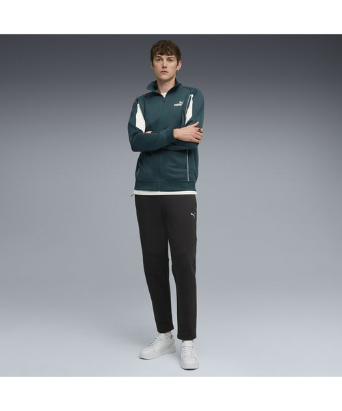 PUMA（プーマ）メンズ エヴォストライプ フーディ＆パンツ（未着用） PUMA（プーマ） パーカー メンズ エヴォストライプ フルジップ