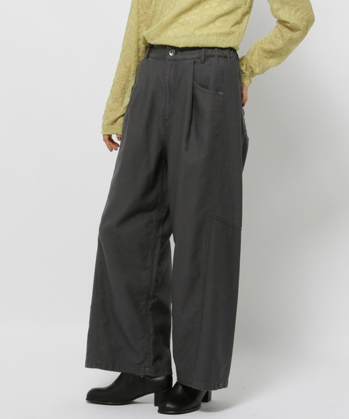 niko and…（ニコアンド） パンツ 2WAYバックサテンワイドパンツ