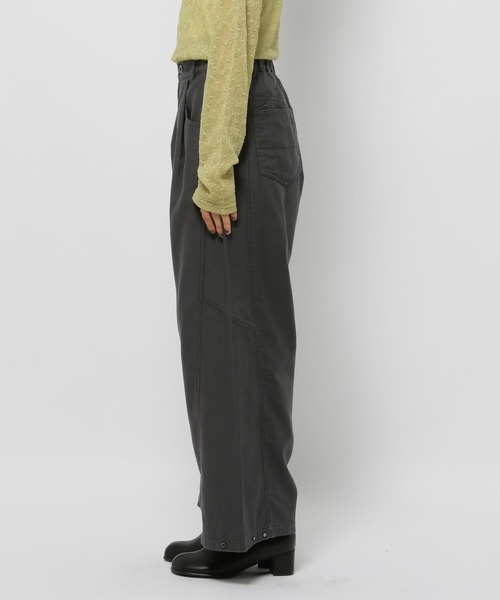 niko and…（ニコアンド） パンツ 2WAYバックサテンワイドパンツ