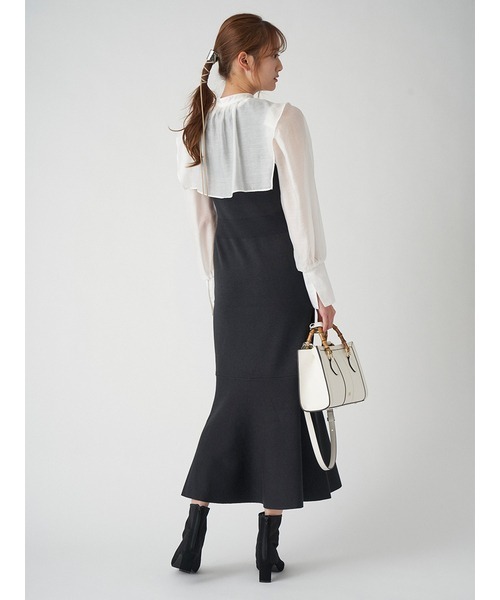 SNIDEL（スナイデル） ニットワンピース FREE ブラック レディース  