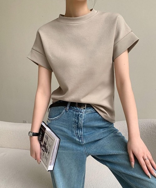 「TONE SELECT GOODS」 半袖Tシャツ FREE ベージュ レディース_画像8