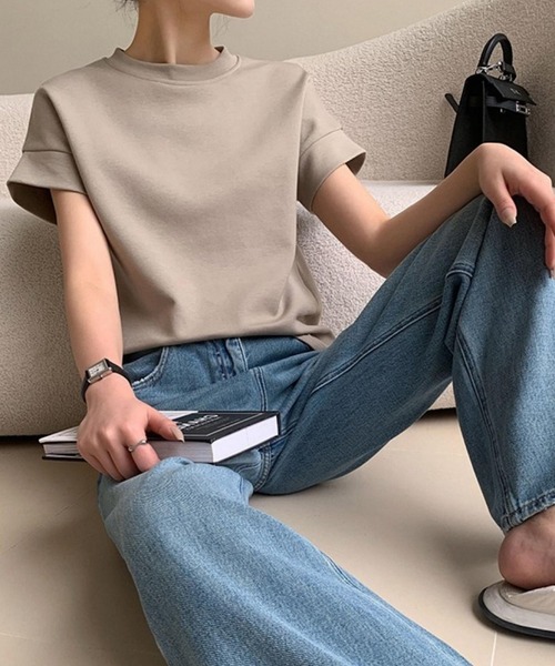 「TONE SELECT GOODS」 半袖Tシャツ FREE ベージュ レディース_画像9