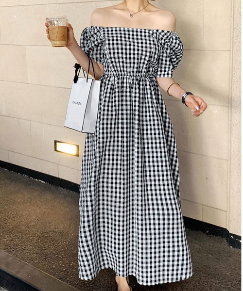 「ROOPTOKYO」 半袖ワンピース FREE ブラック レディース_画像2