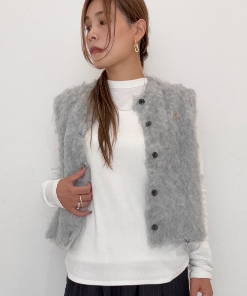 YENN ベスト ジレ YENN（イエン）FLUFFY VEST /Y253-91095 レディース 