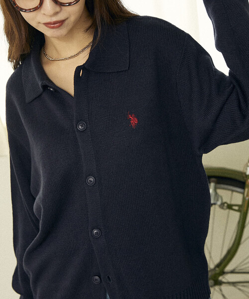U.S. POLO ASSN.（ユーエスポロアッスン） カーディガン 別注 POLO