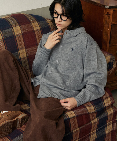 U.S. POLO ASSN.（ユーエスポロアッスン） カーディガン 別注 POLO