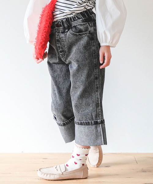 パンツ Rio RIO（リオ） 子供服 ワイドタック 9分丈 リラックス パンツ キッズ