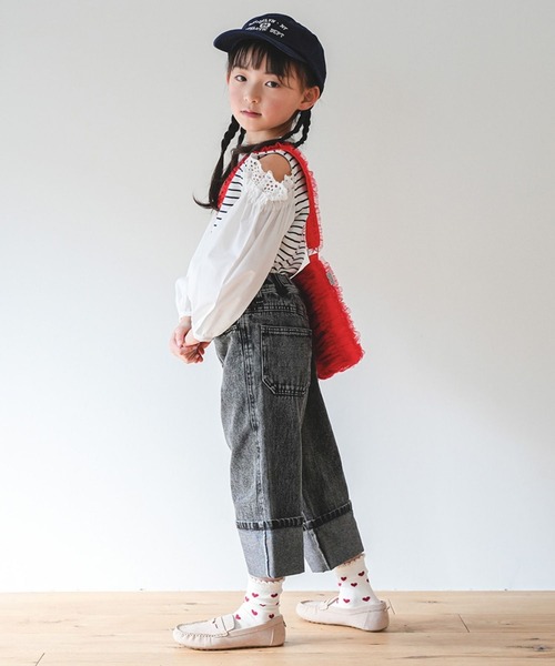 パンツ Rio RIO（リオ） 子供服 ワイドタック 9分丈 リラックス パンツ キッズ