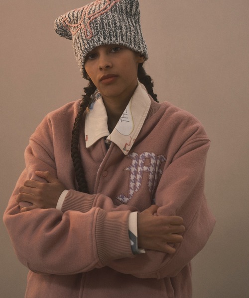 【美品】FAF Wool Stadium Jacket FAF fakeasflowers Wool Stadium Jacket