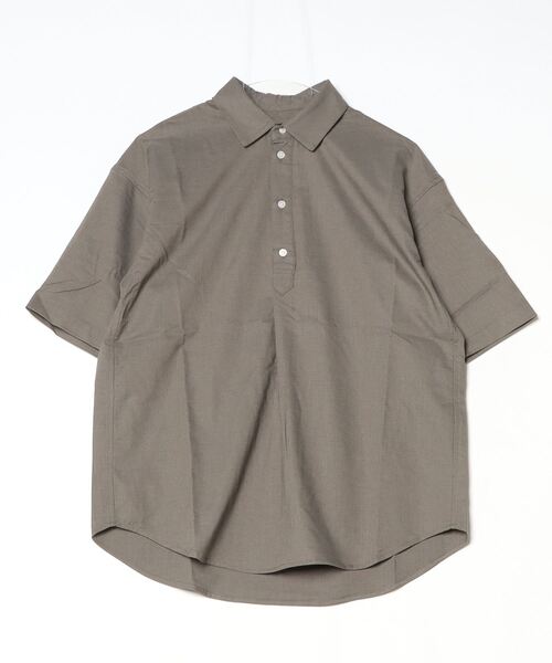 「SHIPS any」 半袖シャツ SMALL ライトオリーブ メンズ_画像2