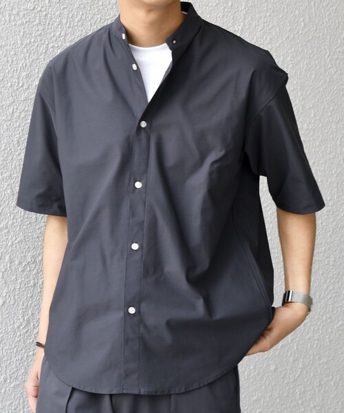 「SHIPS any」 半袖シャツ X-LARGE ベージュ メンズ_画像5