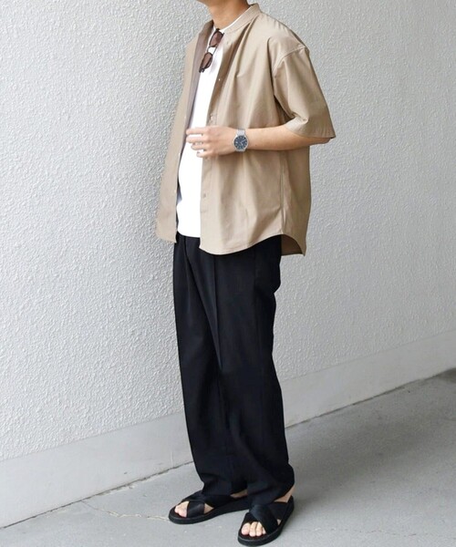 「SHIPS any」 半袖シャツ X-LARGE ベージュ メンズ_画像9
