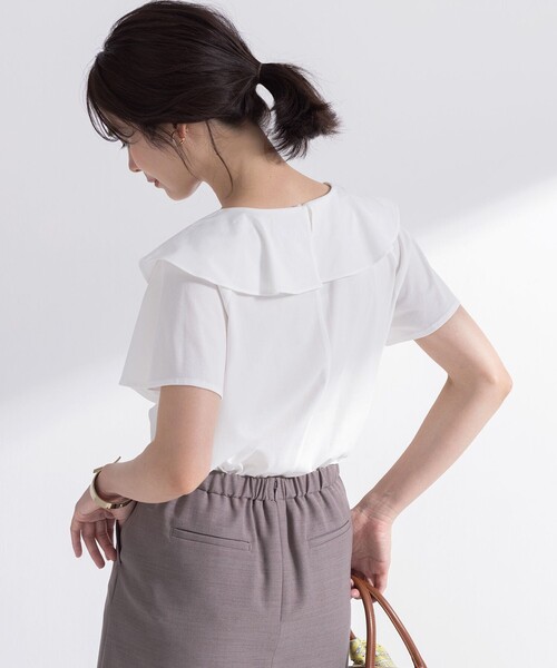 「組曲」 半袖カットソー 7 ネイビー レディース_画像3