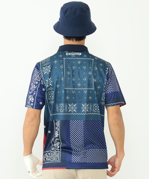 BeamsGolf 半袖シャツ　メンズＬ BEAMS GOLF（ビームス ゴルフ） 半袖Tシャツ L グリーン メンズ