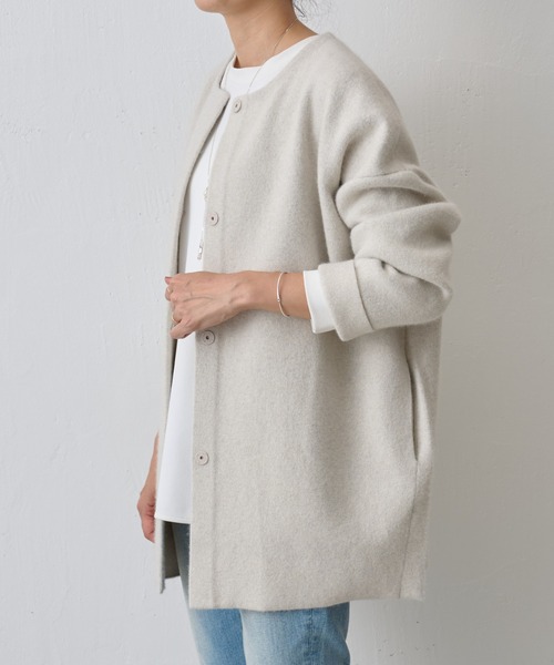 BEARDSLEY（ビアズリー） ニットコート FREE モカ レディース