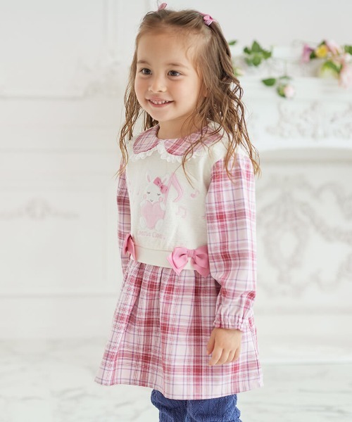coeur a ワンピース ドッキングワンピース キッズ 子供服 女の子