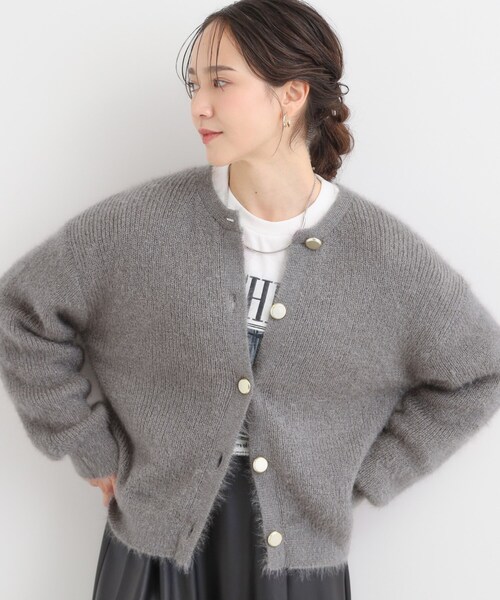 DRESKIP（ドレスキップ） カーディガン 「S-LL」ふわふわシャギー 大人