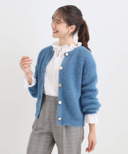 DRESKIP（ドレスキップ） カーディガン 「S-LL」ふわふわシャギー 大人