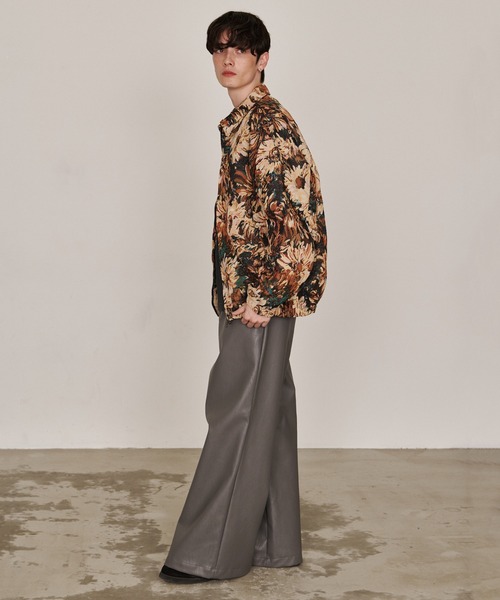 Revo. ブルゾン アウター ヴィンテージライク ゴブラン織り フラワー