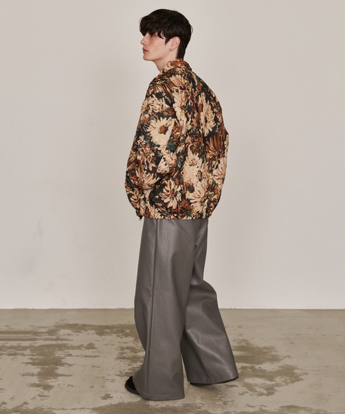 Revo. ブルゾン アウター ヴィンテージライク ゴブラン織り フラワー