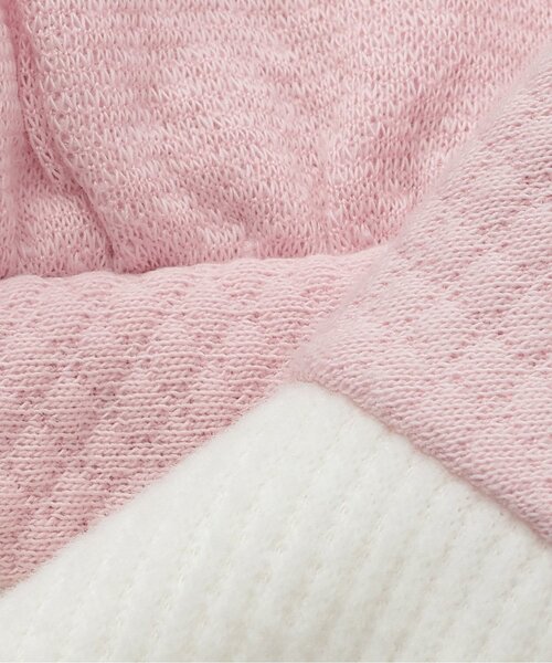 mezzo piano ベビー ウサギアップリケ ハートジャガードワンピース