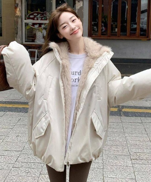 LGB レディース ダウンジャケット NEW GENTLEMAN ダウンコート ダウンジャケット レイキャビク ファー