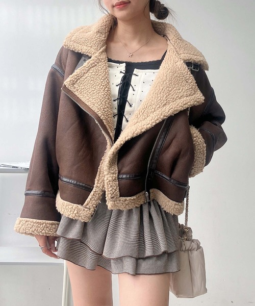 AS KNOW AS（アズノゥアズ） レザージャケット ライダース裏ボア