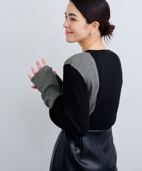 「LE CERCLE par rope'」 長袖ニット FREE ブラック系その他 レディース_画像4