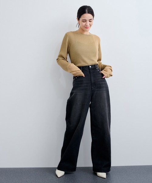 「LE CERCLE par rope'」 長袖ニット FREE ブラック系その他 レディース_画像7