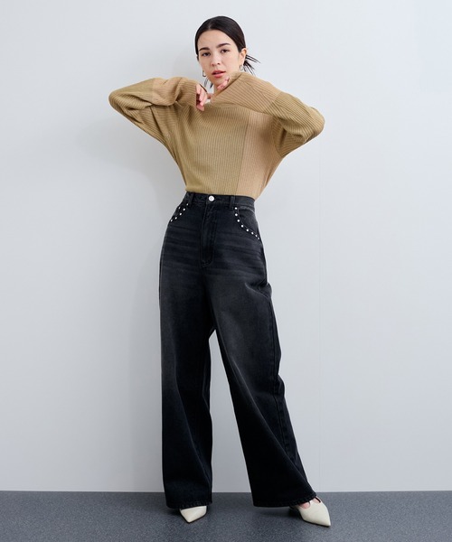 「LE CERCLE par rope'」 長袖ニット FREE ブラック系その他 レディース_画像8