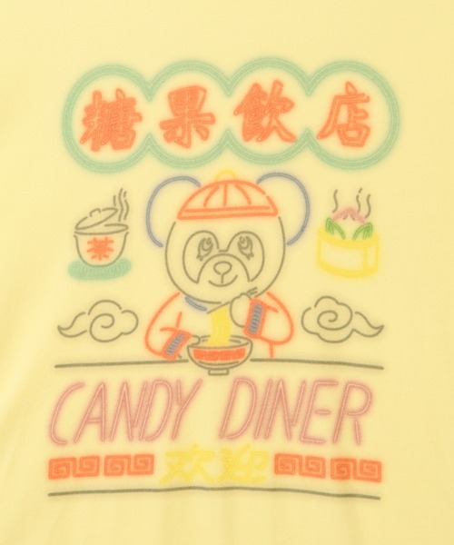 「Candy Stripper」 半袖Tシャツ 2 ブラック レディース_画像5