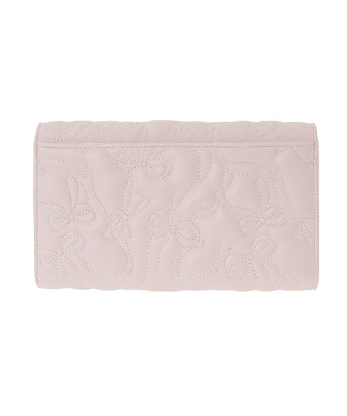 Maison de FLEUR（メゾンドフルール） 財布 リボンキルティングロング