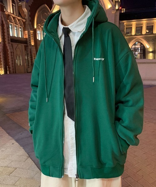 MGV（エムジーヴィー） ジップアップパーカー LARGE グリーン メンズ