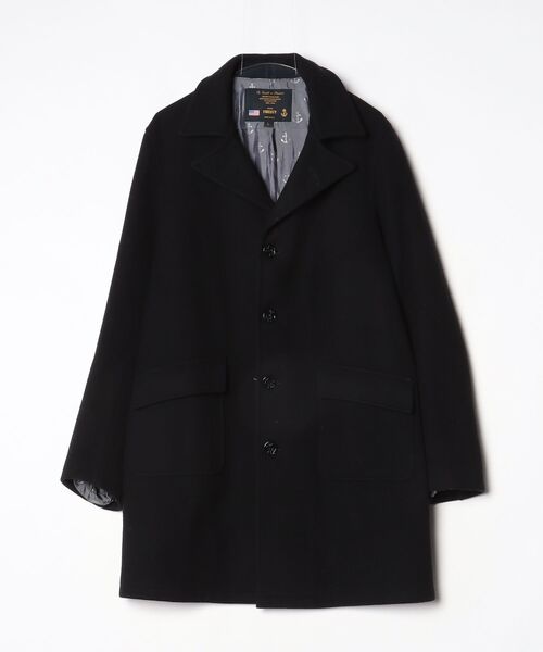 新品　メンズ　タグ付き　現行　セオリー　チェスターコート　黒　ブラック　L FIDELITY（フェデリティー） チェスターコート L ブラック メンズ