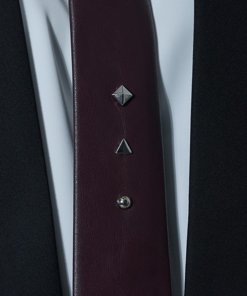 Ellno Loset（エルノロゼット） ネクタイ ゴウヒスタッズネクタイ