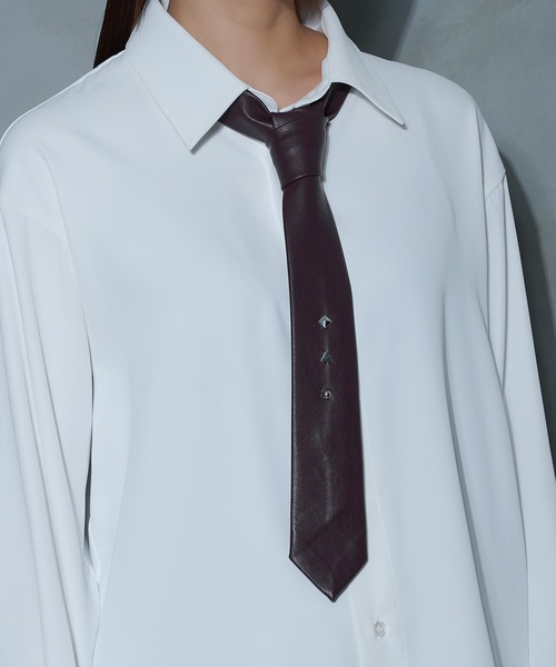 Ellno Loset（エルノロゼット） ネクタイ ゴウヒスタッズネクタイ