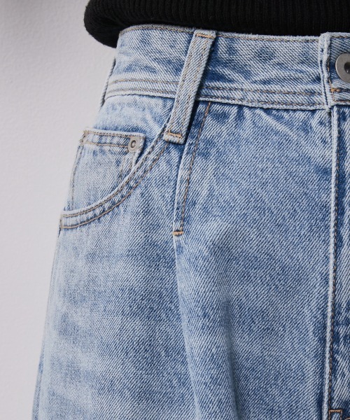 「CHIC STYLE」 デニムパンツ 92 ホワイト レディース_画像6