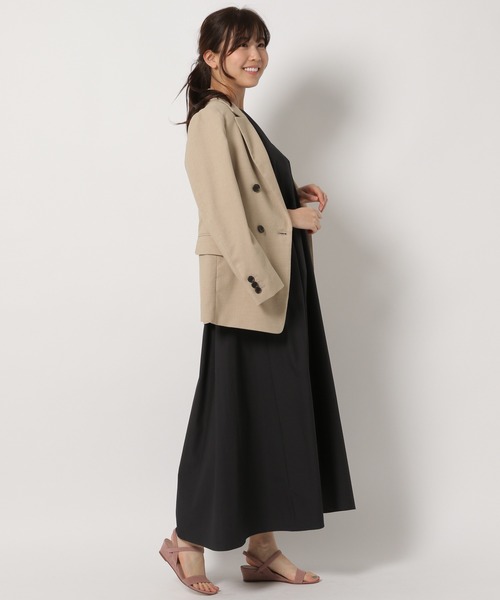 「BABYLONE」 テーラードジャケット 36 ベージュ レディース_画像2