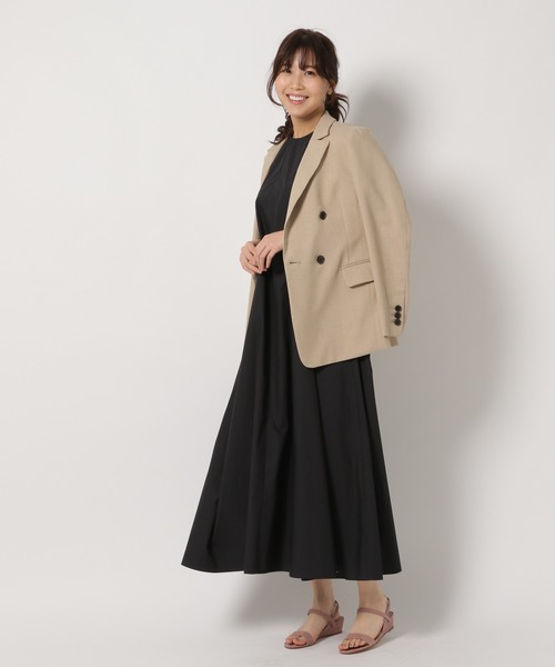 「BABYLONE」 テーラードジャケット 36 ベージュ レディース_画像3