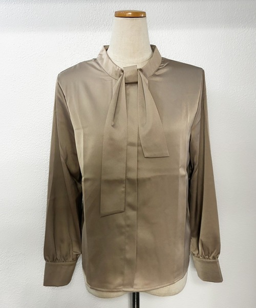 FRAY I.D ボウタイサテンブラウス 再入荷！ドレープが美しいボウタイブラウス！ | FRAY I.D | ショップ