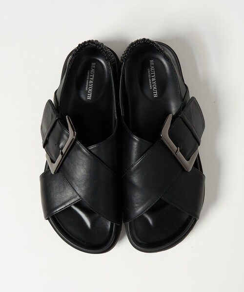 BEAUTY＆YOUTH UNITED ARROWS サンダル ビッグバックル クロス