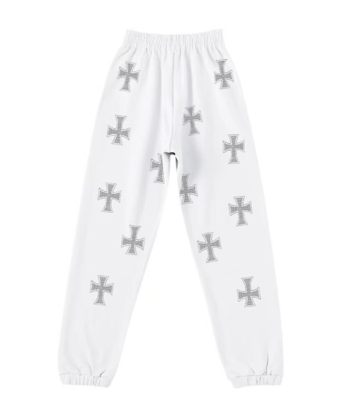 「UNKNOWN LONDON」 スウェットパンツ S ブラック×レッド メンズ_画像7