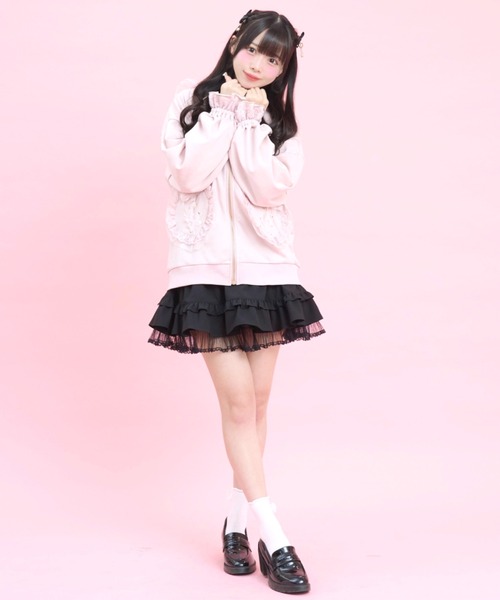 Secret Honey（シークレットハニー） tシャツ オーガンジーフリルうさ 