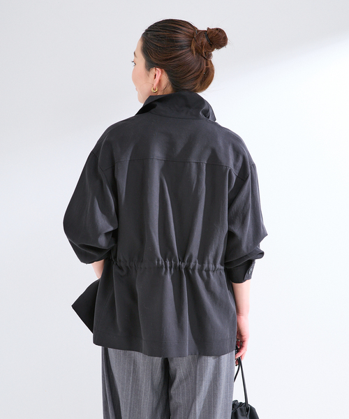 ビッグシャツブルゾン オフ WEB限定】テンセルビッグシャツブルゾン | DISCOAT(ディスコート