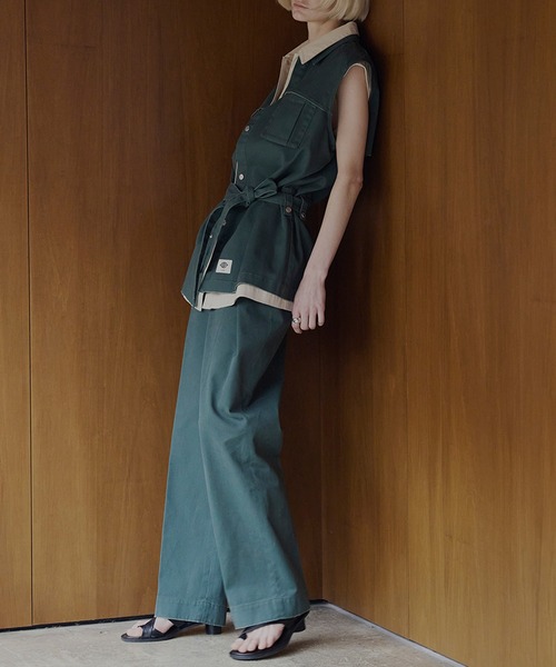 Dickies（ディッキーズ） ワイドパンツ チノパン × Ameri TUCK PANTS