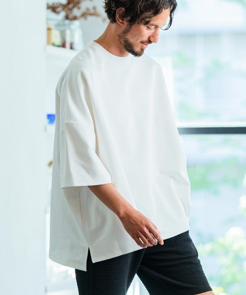 「Magine」 7分袖Tシャツ 44 グレー メンズ_画像2