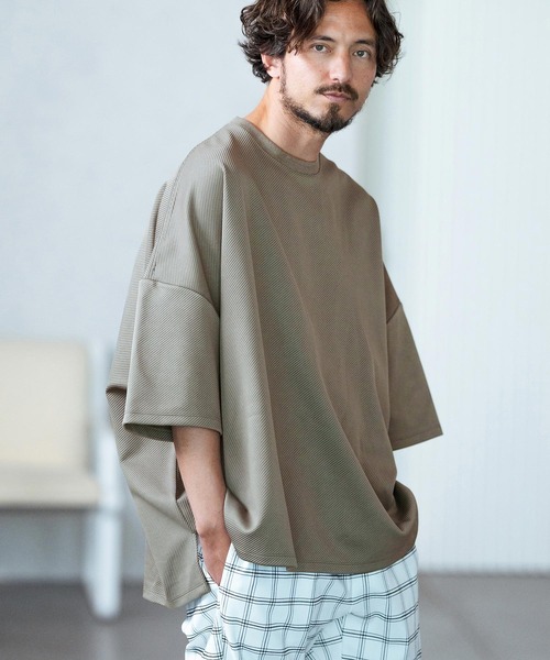 「Magine」 7分袖Tシャツ 44 グレー メンズ_画像6
