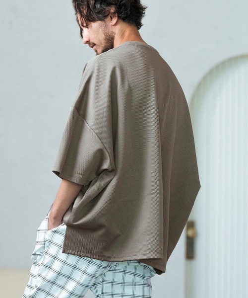 「Magine」 7分袖Tシャツ 44 グレー メンズ_画像8