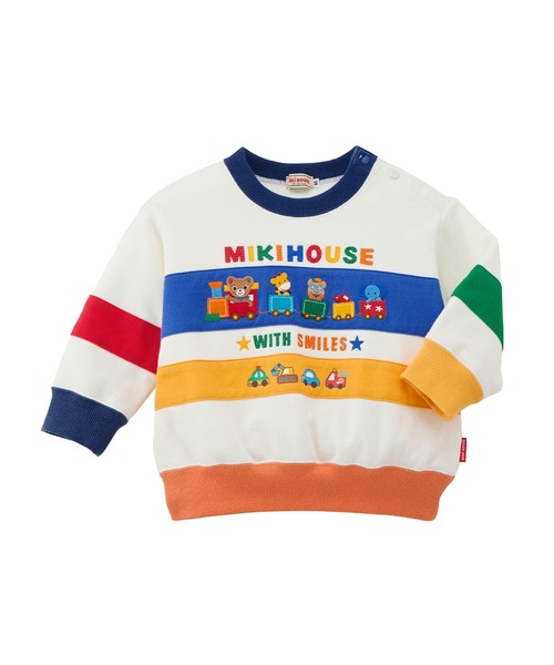 MIKI HOUSE（ミキハウス） トレーナー プッチーボーダー風トレーナー